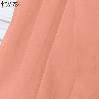 Elegante vestido de verano informal de manga corta