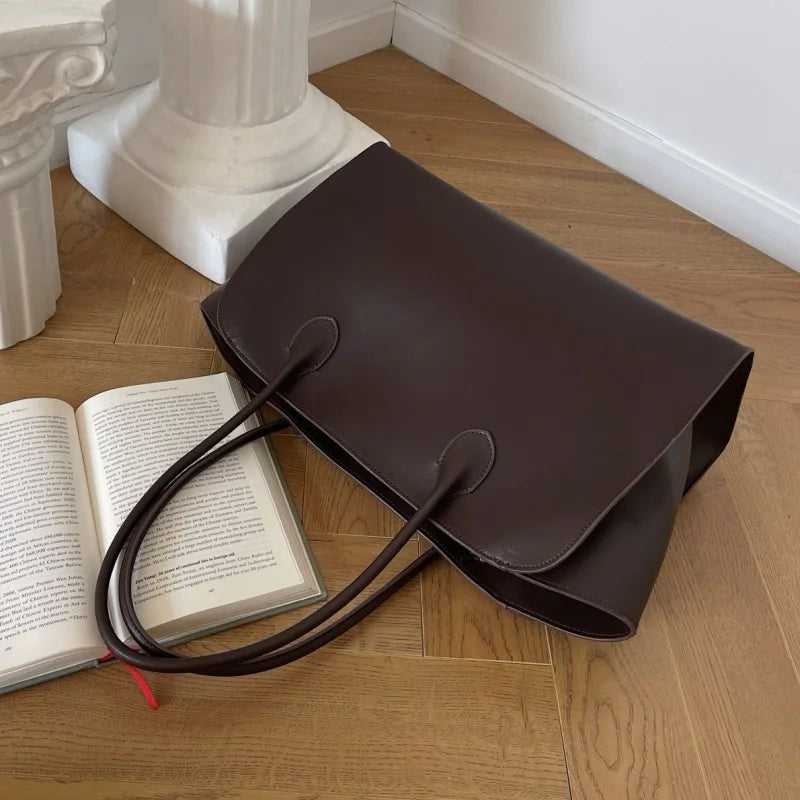 Cowhide Leather Tote Large Capacity Bags
