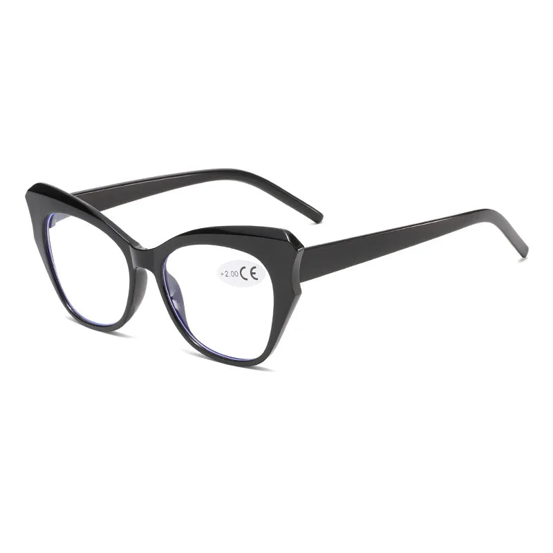 Cat Eye Reading Prescription Eyewear Anti Blue Light Hyperopia Correction Eyeglass