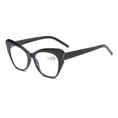 Cat Eye Reading Prescription Eyewear Anti Blue Light Hyperopia Correction Eyeglass