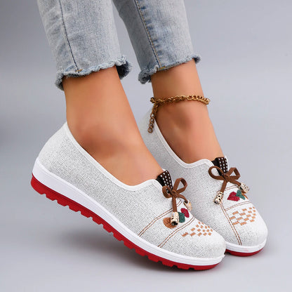 Mesh flat casual sneakers shoes