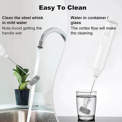 Milk Frother USB Rechargeable 3 Speeds Foam Maker