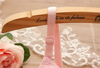 Girl Sweet Wireless Bra Lace Bows Underwear Sets