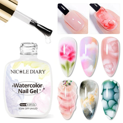 15ml Bubble Ocean Wave Gel White Gel Nail Polish Varnish UV LED Soak Off Gel