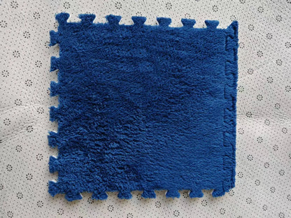 30*30CM Soft Plush Children Kids Rug Play Mat Puzzle Carpet