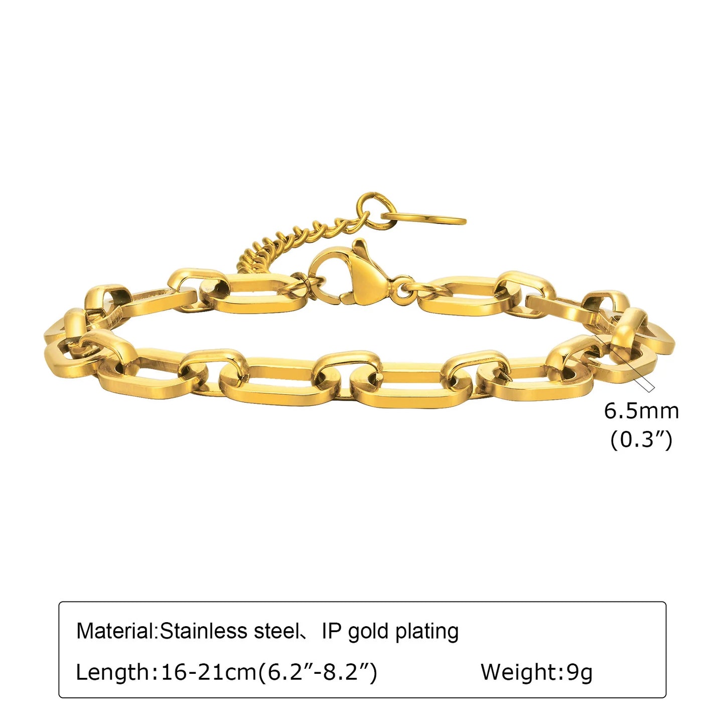 Chunky Gold Stainless Steel Jewelry Necklace