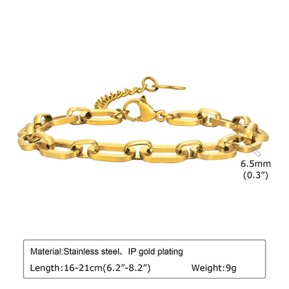 Chunky Gold Stainless Steel Jewelry Necklace