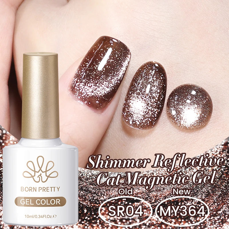 Dark Red Cat Magnetic Gel Nail Polish