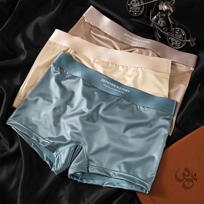 3PCS/Pack Luxury Ice Silk Satin Lingerie