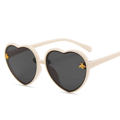 Heart Retro Cute Pink Cartoon Sunglasses