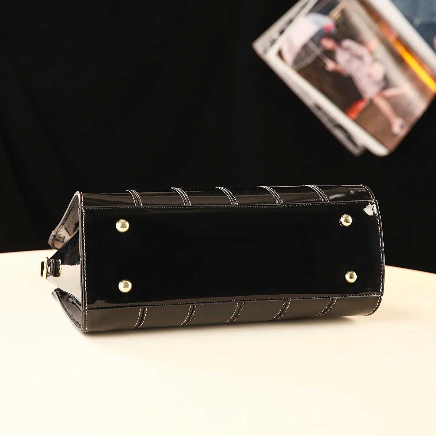 Bright Leather Stylish Bag