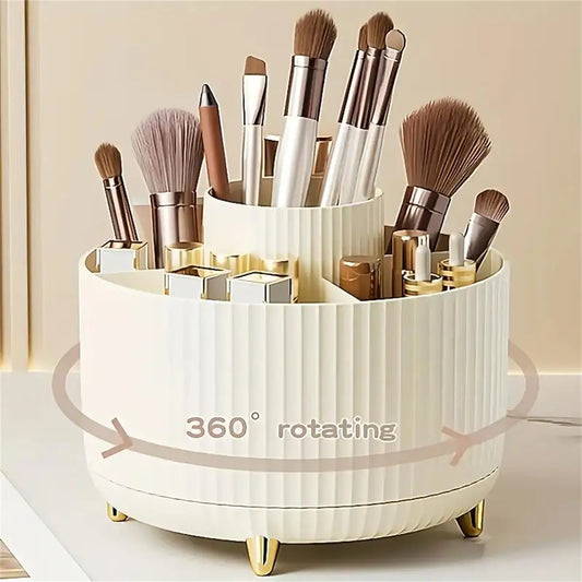 360° Rotating Makeup Organizer Holder for Brushes