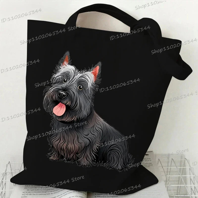 Animal Dog Series Canvas Tote Bag