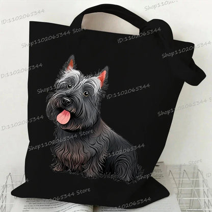 Animal Dog Series Canvas Tote Bag