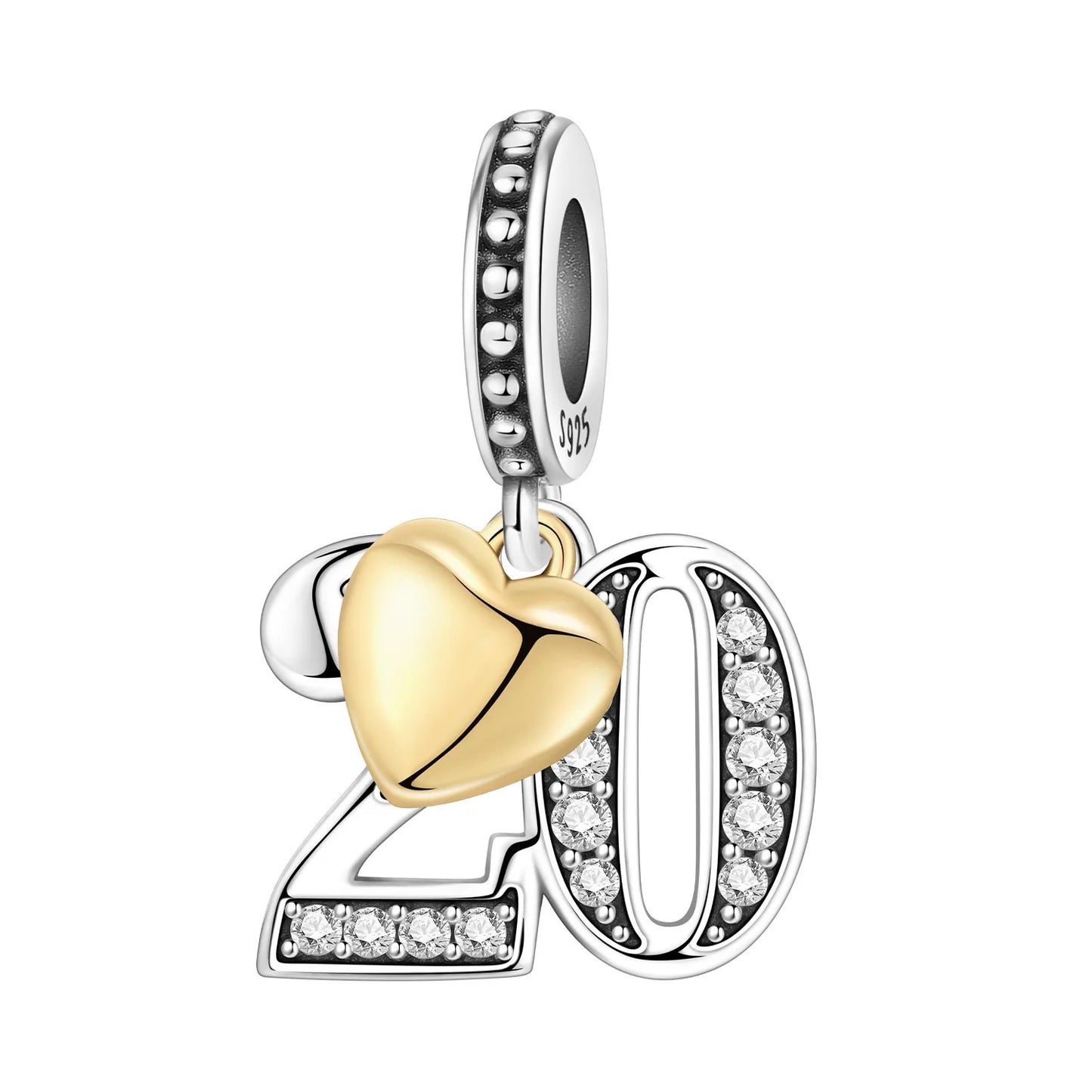 925 Sterling Silver Zircon Butterfly Letter Bracelet