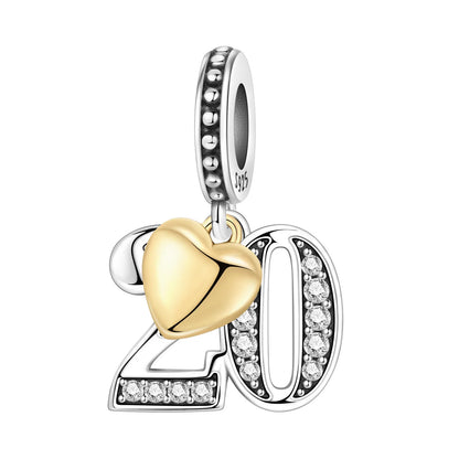 925 Sterling Silver Zircon Butterfly Letter Bracelet