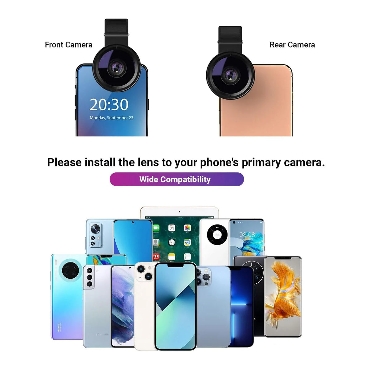 2in1 Phone Camera Lens Kit 12.5X Macro Lens