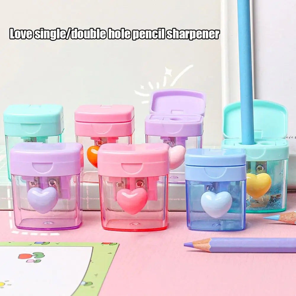 Cartoon Pencil Sharpener Single/Double Hole