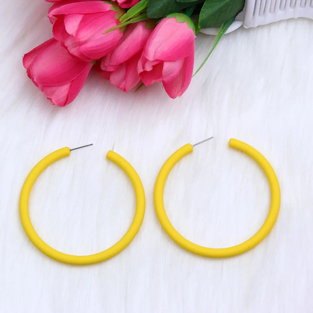 Funny Acrylic Circular Earrings