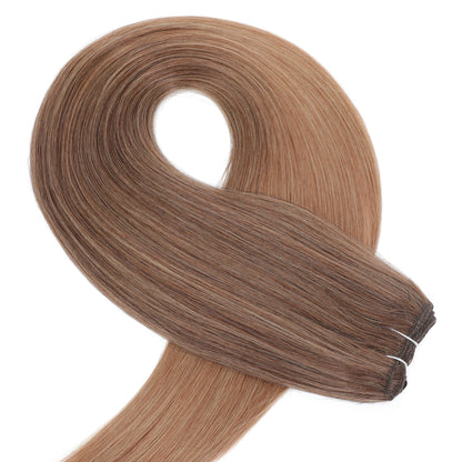 Bone Straight Hair Extensions Brown Color