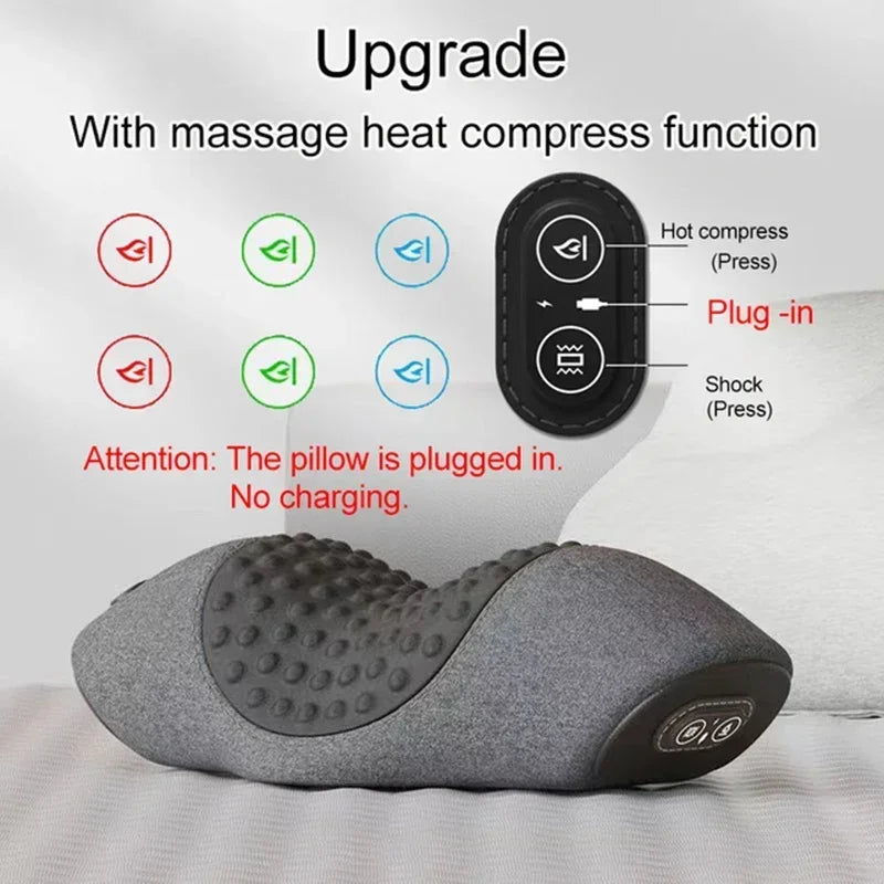 Pillow Cervical Stretcher Heating Vibration Massage