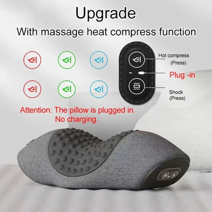 Pillow Cervical Stretcher Heating Vibration Massage