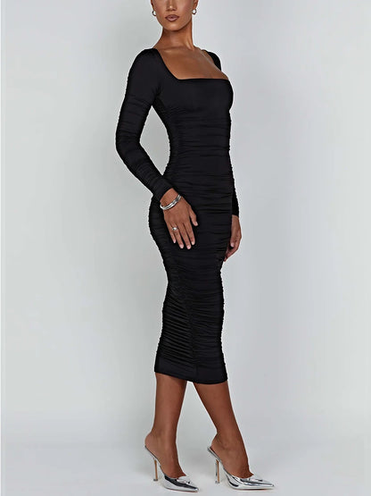 Sexy Bodycon Long Sleeved Dress