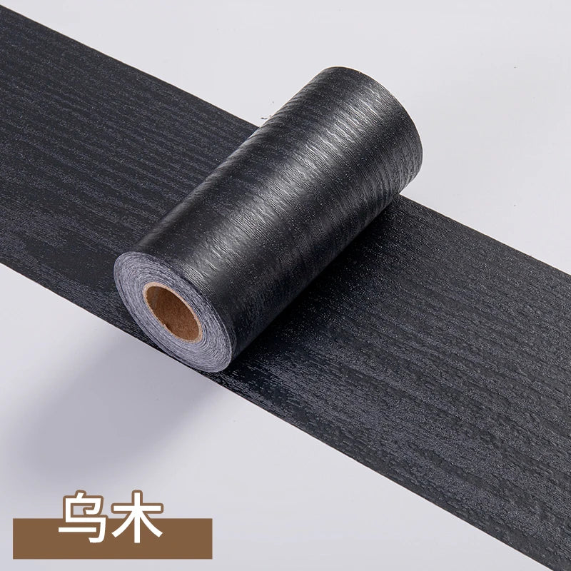 1 Roll Thickened Imitation Wood Grain Skirting