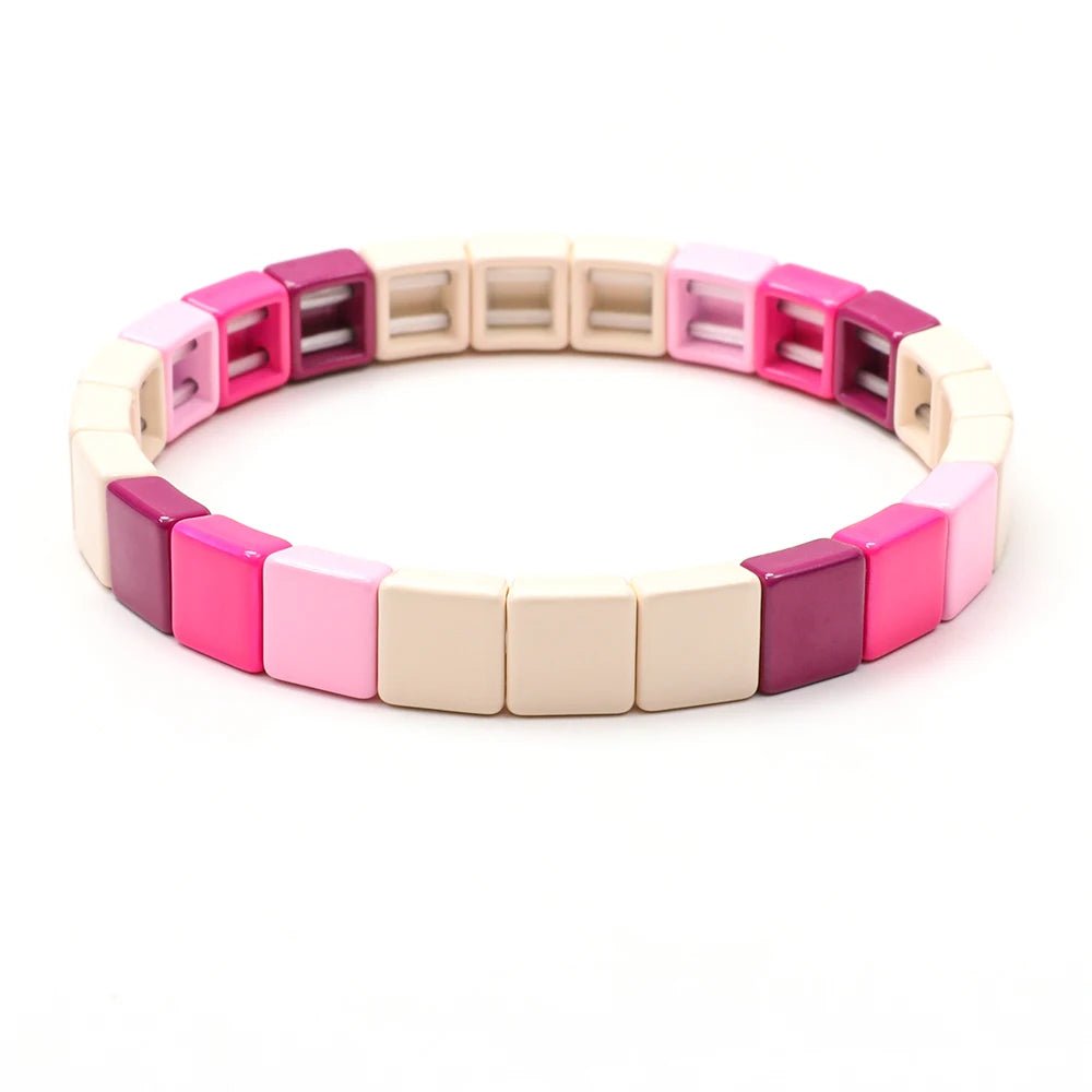 Elegant Rainbow Boho Geometric Bracelets