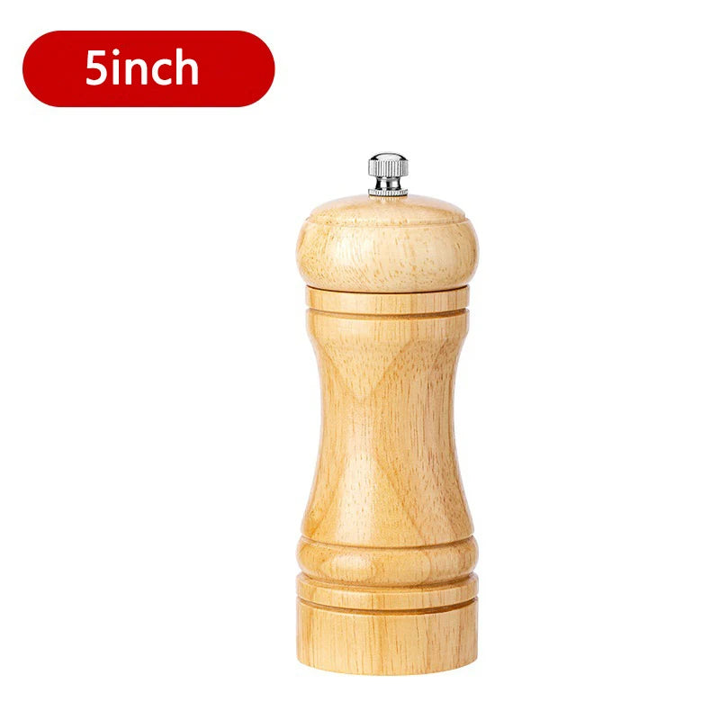 5/8/10 Inch Solid Wood Salt and Pepper Mills