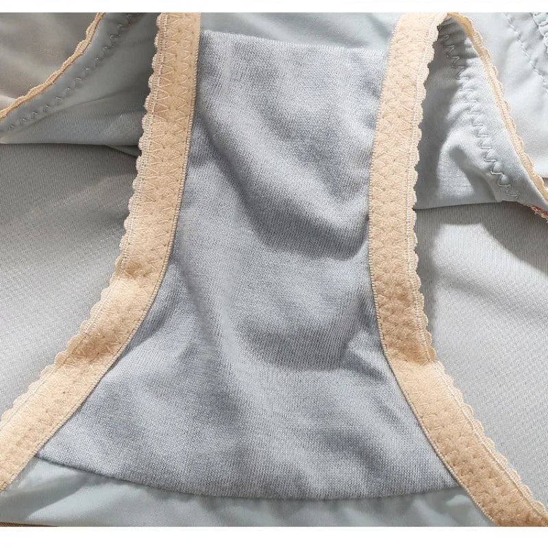 Milk Silk Low Waist Seamless Soft Panties Cute Lovely Sweety Princess Underwear