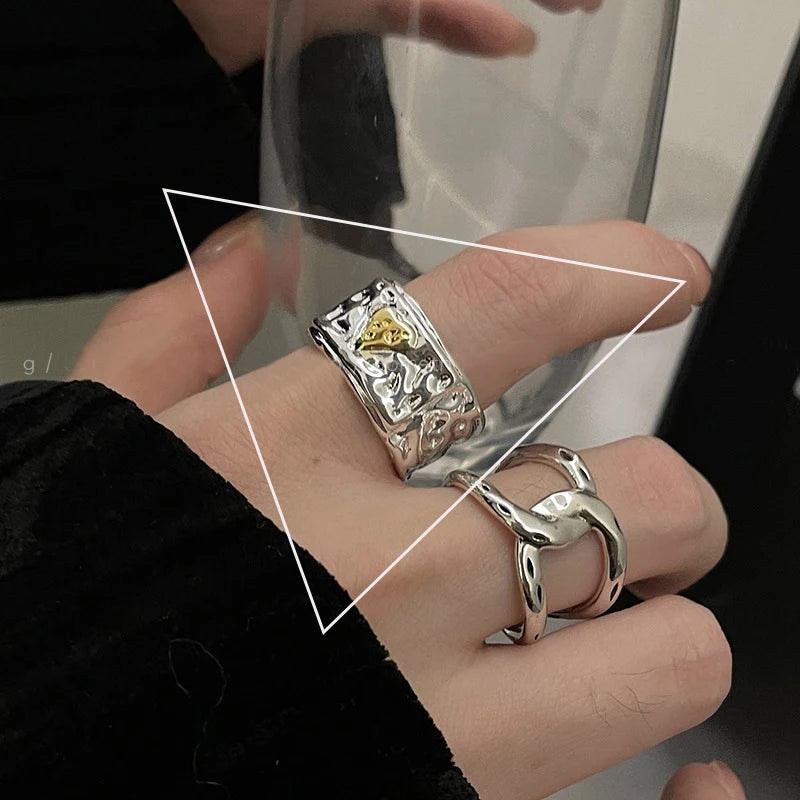 DANA 925 Sterling Silver Arched Wide Ring