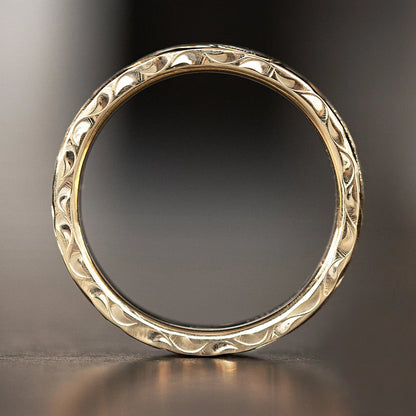 Huitan Aesthetic Flower Floral Pattern Rings
