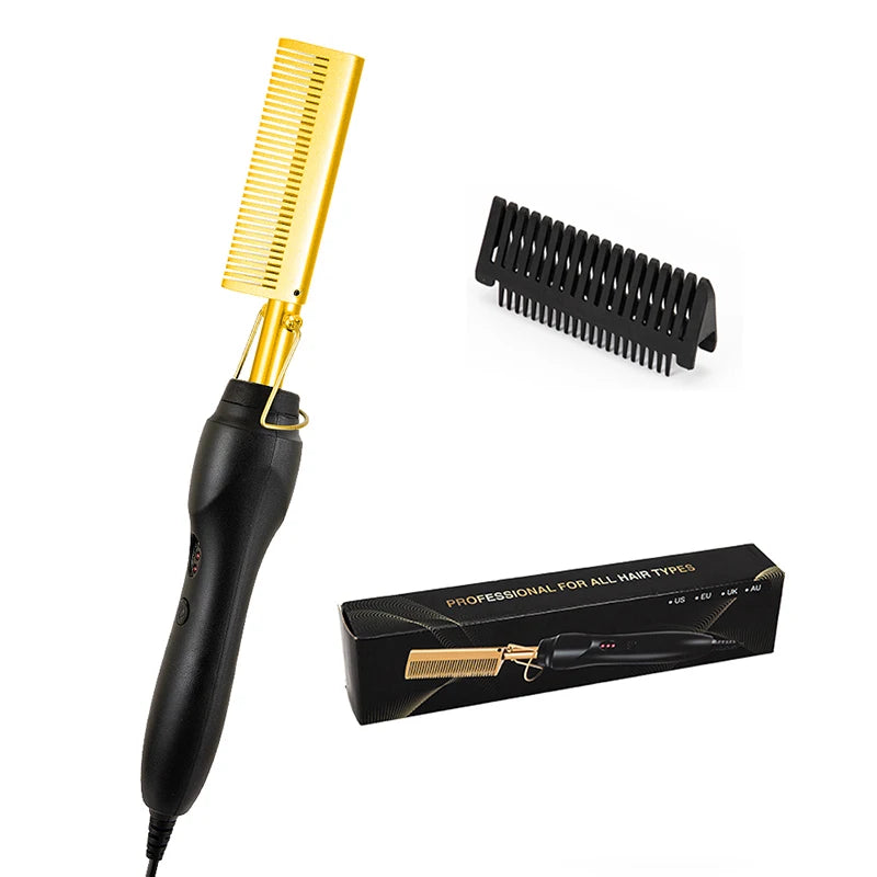 Hot Selling 2-In-1 Straight Hair Comb Portable