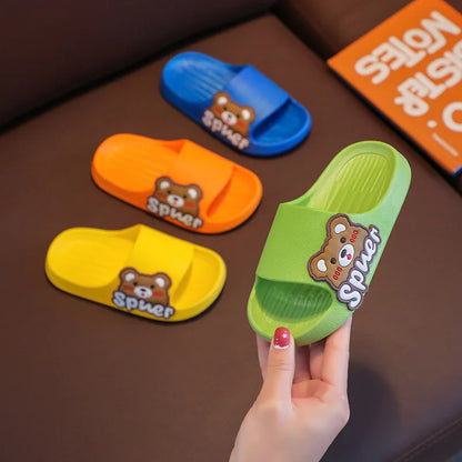 Large Cute Cartoon Toddler Bean Slippers