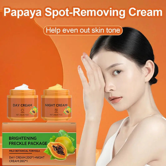 Crema blanqueadora de papaya para eliminar las pecas