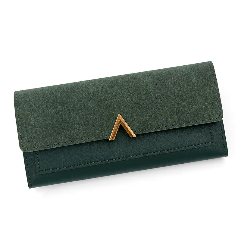 PU Wallet Card Holder Tri-Fold Moneybags Wallet