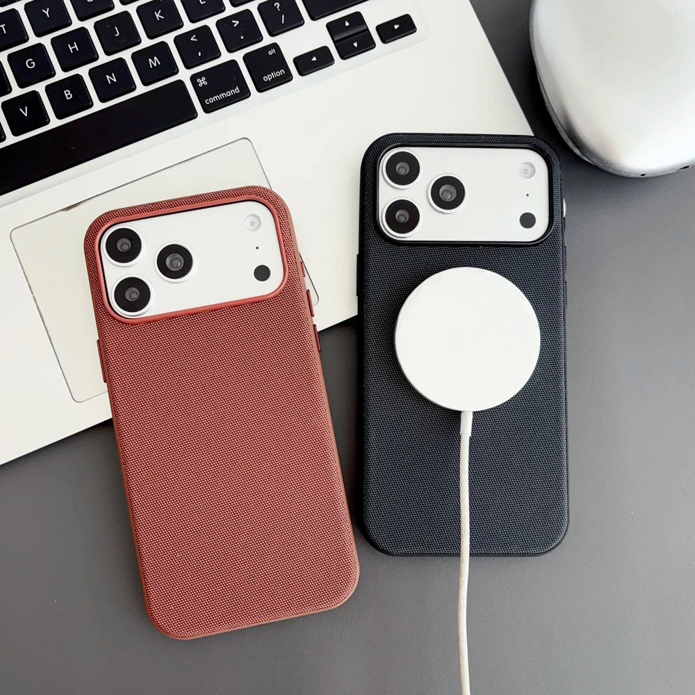 Magnetic Tech Woven Case For iPhone Cover
