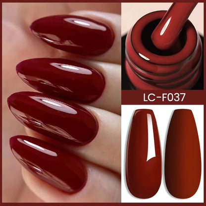 Coffee Brown Color Gel Nail Polish