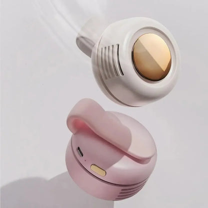 Portable Silent Fan Mini USB Rechargeable Bladeless Electric Clip-on Fan