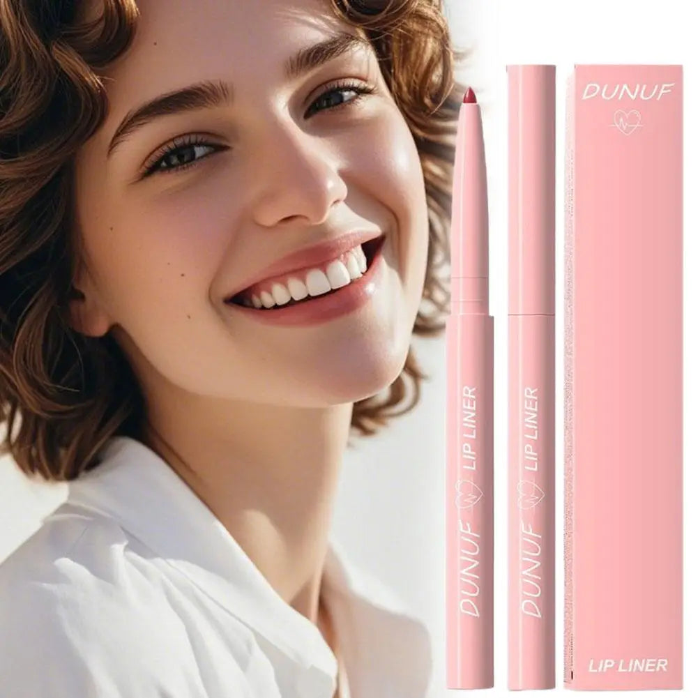 Matte Lip liner Pen 12Color Waterproof Fine Lipstick Slim Lip Outline Contour Makeup