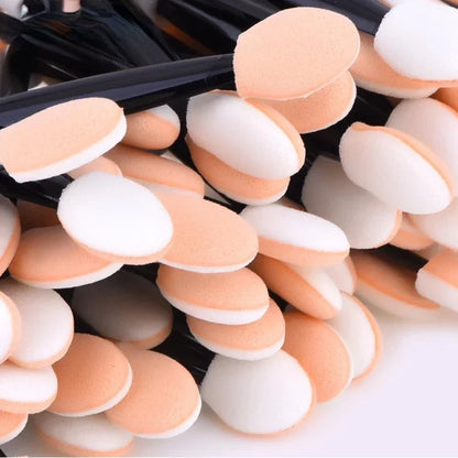 100Pcs/ Bag Portable Eyeshadow Small Double Sponge