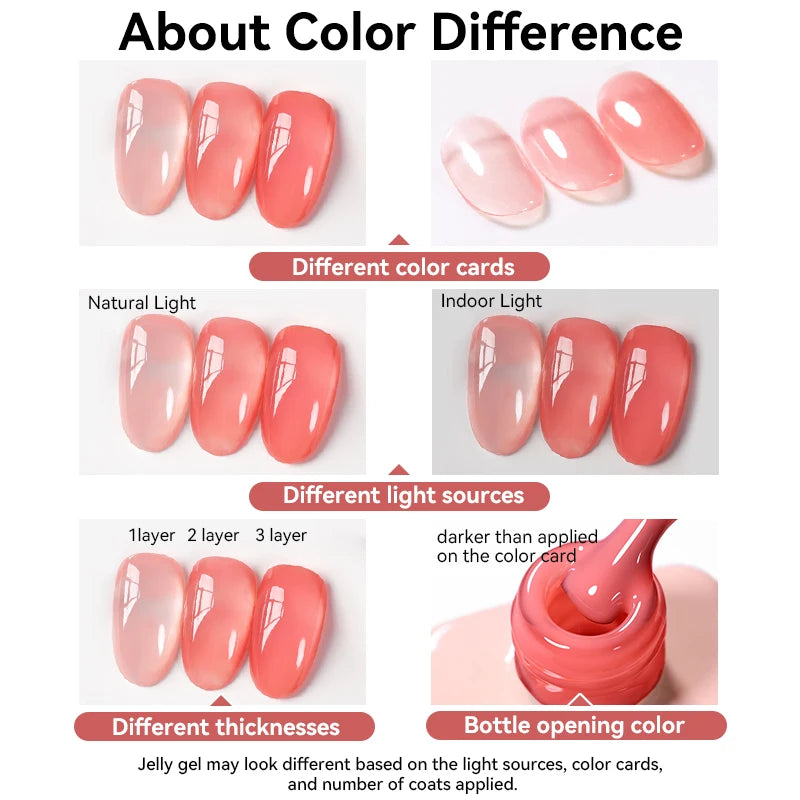 SUGAR Jelly Milky White Translucent Gel Polish