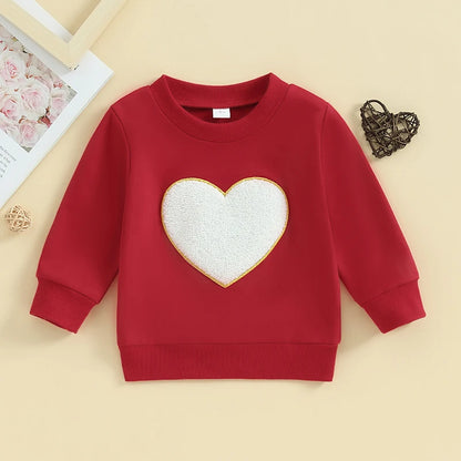 0-3Y Baby Kids Valentine's Day Sweatshirts Tops Toddler