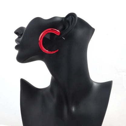 FishSheep Trendy Acrylic Geometric Circle Hoop Earrings Set