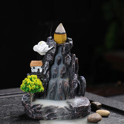 Backflow Incense Holder Waterfall Incense Burner Home Decor Aromatherapy