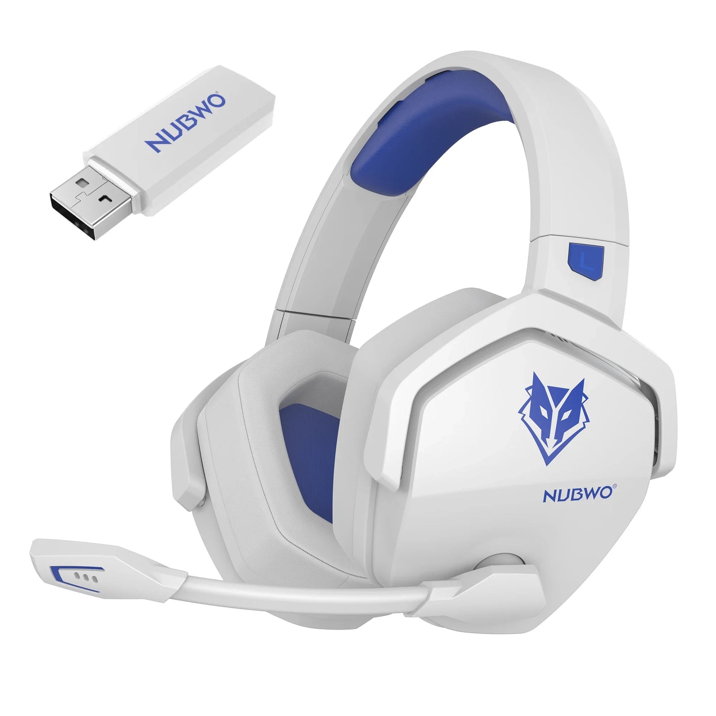 Dual Wireless Gaming Headphones 2.4GHz Bluetooth 5.3 Headsets Gamer with Microphone