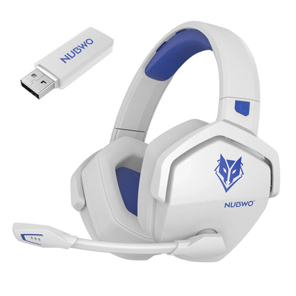 Dual Wireless Gaming Headphones 2.4GHz Bluetooth 5.3 Headsets Gamer with Microphone