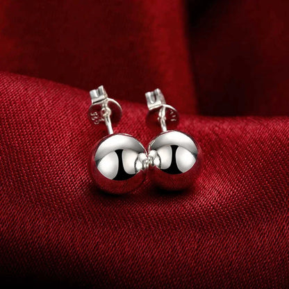 925 Sterling Silver Round Circle Hoop Earrings