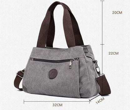 Canvas Handbags Shoulder Messenger Crossbody Tote Large Capacity Bags